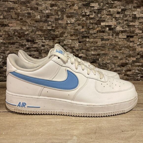 Nike Air Force 1 '07 Size 12 White University Blue Classic Rare OG A02423-100 - Picture 1 of 8